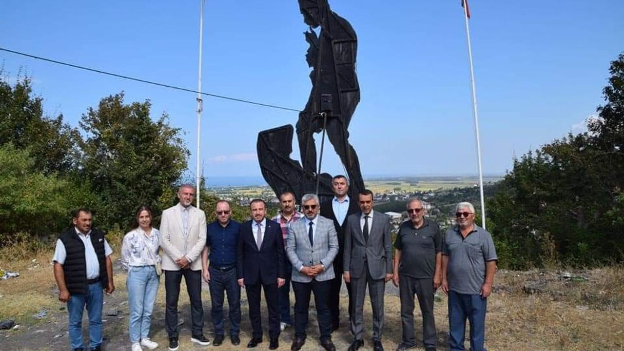 AK Parti Samsun Milletvekili Aksu, Alaçam'da ziyaretlerde bulundu