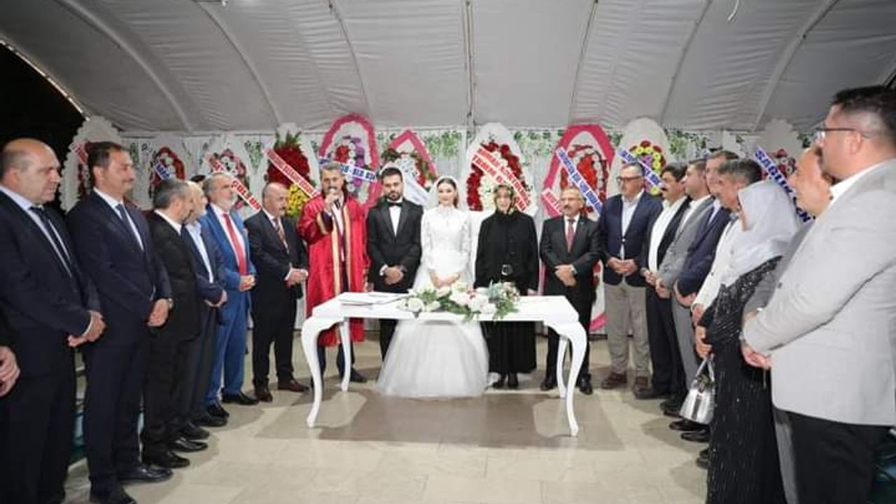 Ak Partilileri Tokat'ta buluşturan düğün 
