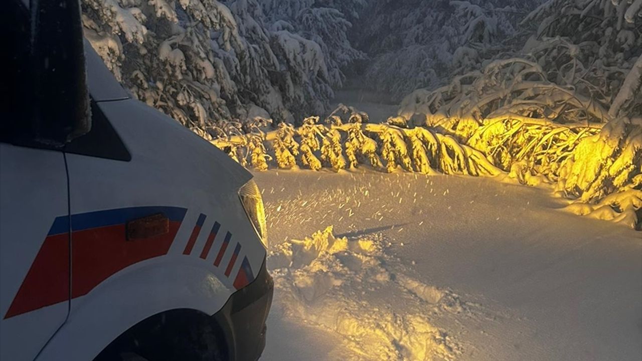 Yedigöller'de kar yağışı nedeniyle mahsur kalan 26 kişi kurtarıldı