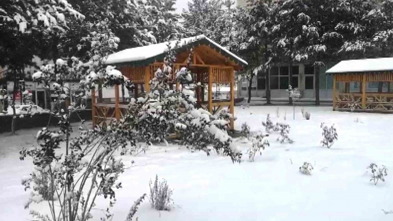 Türkiye’nin Sibirya’sında kar yağışı etkili oldu