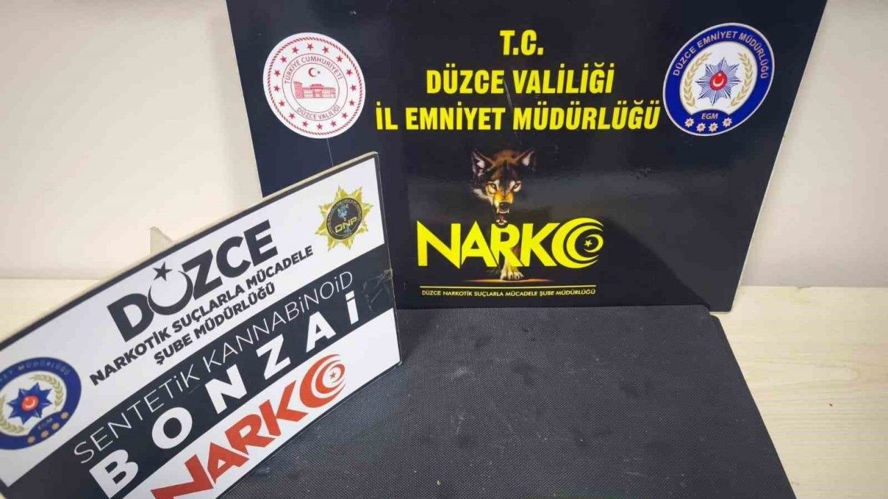 Düzce’de polisten uyuşturucu operasyonu