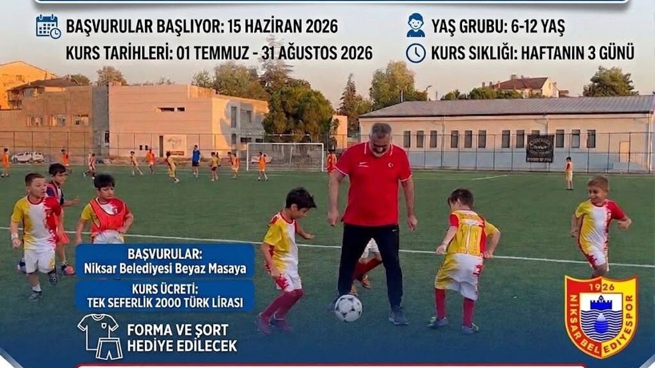 Niksar Belediyespor Yaz Futbol Okulu İçin Kayıtlar
