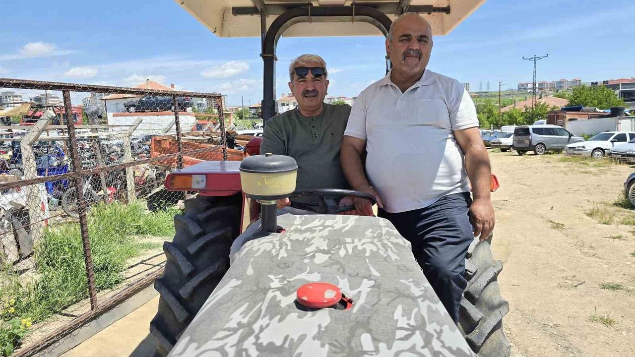 17 yıl önce Ankara'da çalınan traktörleri, Yozgat'ta ortaya 