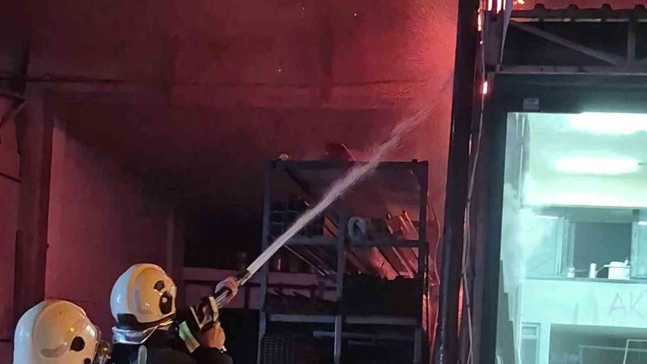 Ordu'da kaynak sırasında sıçrayan kıvılcım yangın 