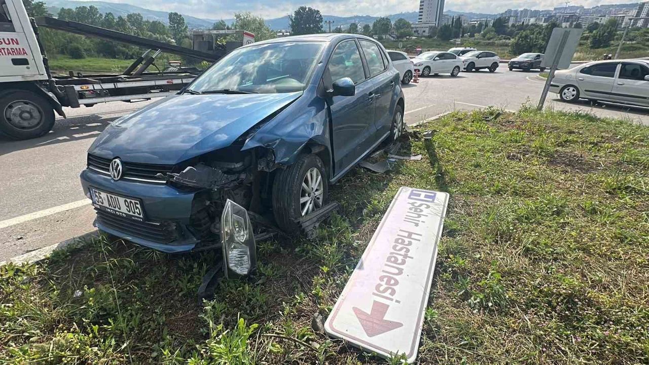 Samsun Şehir Hastanesi Kavşağı'nda yine kaza: 2 ya