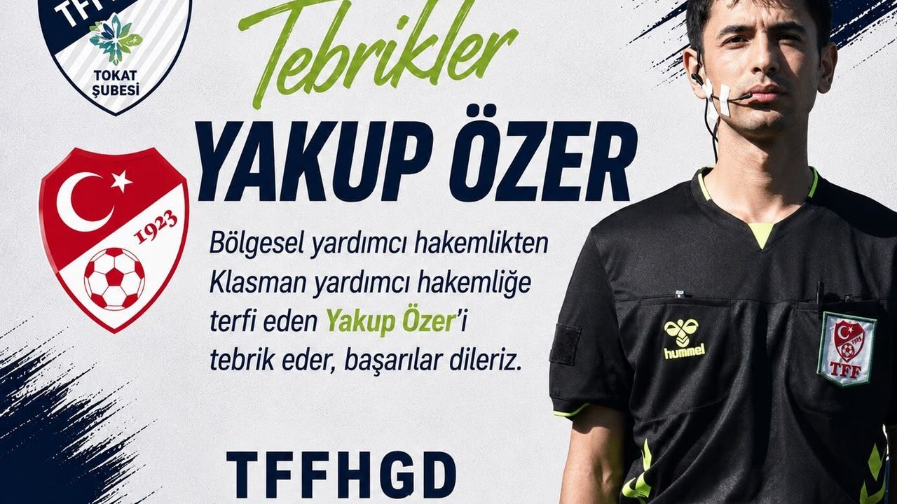 TFF, Yakup Özer Klasman Hakemliğine Terfi Etti