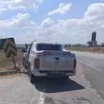Çorum'da pikap ile otomobil çarpıştı: 2 yaralı