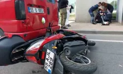 Samsun’da dolmuşa arkadan çarpan motosiklet sürücüsü ölümden döndü