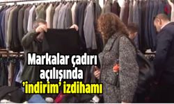 Kadıköy’de markalar çadırı açılışında ’indirim’ izdihamı!