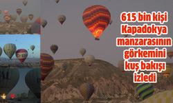 615 bin kişi Kapadokya manzarasının görkemini kuş bakışı izledi