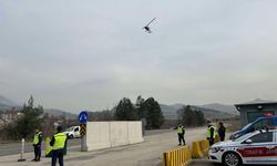 Karabük'te cayrokopter destekli trafik denetimi yapıldı