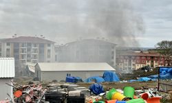 Sinop'ta TOKİ inşaat alanında çıkan yangın söndürüldü