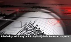AFAD duyurdu! Kaş'ta 3.9 büyüklüğünde korkutan deprem