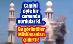 Bu görüntüler Müslümanları çıldırttı! Camiyi öyle bir zamanda vurdular ki...