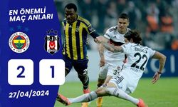 Fenerbahçe Beşiktaş Maç özeti (2-1) ve golleri Bein Sport Fb BJK maçı özet seyret linki