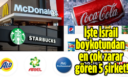 İşte İsrail boykotundan  en çok zarar gören 5 şirket!