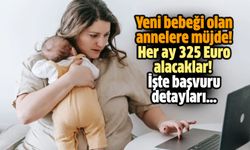 Yeni bebeği olan annelere müjde! Her ay 325 Euro alacaklar! İşte başvuru detayları...