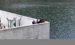 Gümüşhane Valisi Tanrısever, inşası süren Bahçecik Barajı'nda incelemelerde bulundu