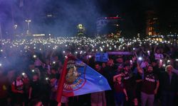 Trabzonspor taraftarları, Türkiye Kupası Final maçını dev ekrandan takip ediyor