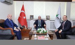 Vali Ünsal, DEİK Türkiye-Gürcistan İş Konseyi Başkanı Çalışkan'ı kabul etti