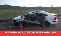 Muş’ta feci kaza: 3 ölü, çok sayıda yaralı var!