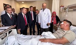 Tokat Valisi Hatipoğlu Erbaa'daki patlamada yaralananları ziyaret etti