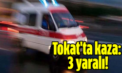 Tokat'ta kaza: 3 yaralı!