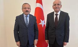 Anayasa Komisyonu Başkanı Yusuf Beyazıt Mehmet Şimşek ile bir araya geldi