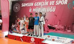 Bafra Gençlik Merkezi tekvando sporcuları 9 madalya kazandı