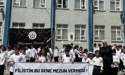 Rize'de ilkokul öğrencilerinden Filistin'e destek