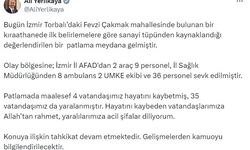 Bakan Yerlikaya: "(İzmir’deki) Patlamada maalesef 4 vatandaşımız hayatını kaybetti"