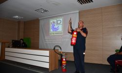 Vezirköprü Devlet Hastanesinde yangın eğitimi düzenlendi