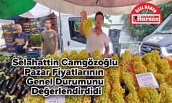 Selahattin Camgözoğlu, Pazar Fiyatlarının Genel Durumunu Değerlendirdi