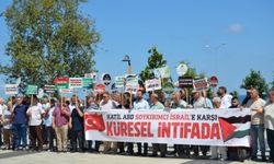 Giresun'da İsrail'in Gazze'ye yönelik saldırıları protesto edildi