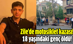 Zile'de motosiklet kazası! 18 yaşındaki genç öldü!