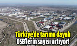 Türkiye'de tarıma dayalı OSB'lerin sayısı artıyor!