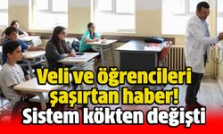 Veliler ve öğrencileri şaşırtan haber! Sistem kökten değişti