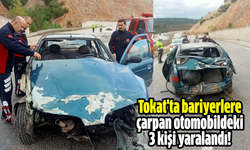 Erbaa’da trafik kazası! 3 kişi yaralandı!