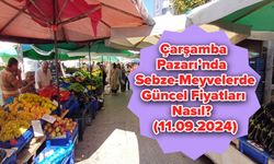 Çarşamba Pazarı’nda Sebze-Meyvelerde Güncel Fiyatları Nasıl? (11.09.2024)