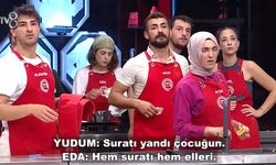 Masterchef'in star yarışmacısının eli yüzü kızgın yağ ile yandı