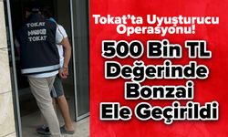 Tokat’ta Uyuşturucu Operasyonu! 500 Bin TL Değerinde Bonzai Ele Geçirildi