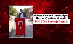 Muhtar Kale’den Cumhuriyet Bayramı’na Anlamlı Jest! 500 Türk Bayrağı Dağıttı