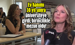 Ev hanımı 30 yıl sonra üniversiteye girdi, birincilikle mezun oldu!