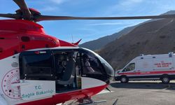 Gümüşhane'de ambulans helikopter 70 yaşındaki hasta için havalandı