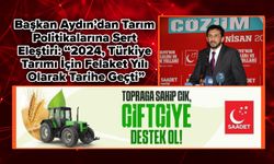 Başkan Aydın’dan Tarım Politikalarına Sert Eleştiri: “2024, Türkiye Tarımı İçin Felaket Yılı Olarak Tarihe Geçti”