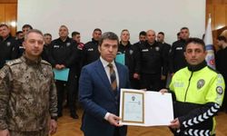 Vali Bakan’dan 47 polise başarı belgesi