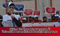 Eğitim Bir-Sen 2 Nolu Tokat Şubesi, Üniversite Personelinin Hakları İçin Eylem Yaptı