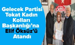 Gelecek Partisi Tokat Kadın Kolları Başkanlığı’na  Elif Öksüz'ü Atandı