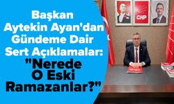Başkan Aytekin Ayan'dan Gündeme Dair Sert Açıklamalar: "Nerede O Eski Ramazanlar?"