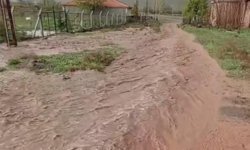 Kulu’da şiddetli dolu ve yağmur yağışı